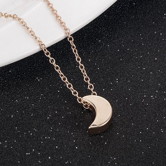 Jewelry - Gold Filled Crescent Moon Minimalist Necklace